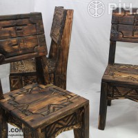 Деревянный стуль. Мебель в стиле кантри на заказ в Киеве.